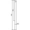 Dekorativ puller | Serie 475B | � 76 mm | fastmonteret, til indst�bning i beton med jordanker, total l�ngde ca. 1300 mm | uden l�s | uden �je